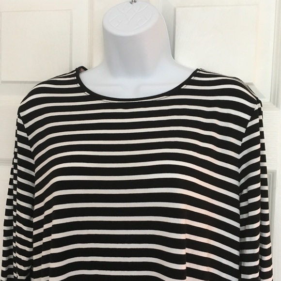 Chico's Tops - Chico’s Black White Striped Top